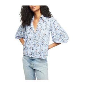 Free People Happy Days Floral Blouse